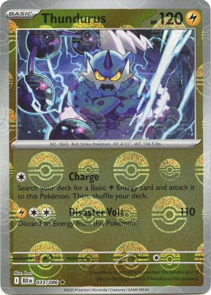 Thundurus — SV: Black Bolt — Pokemon