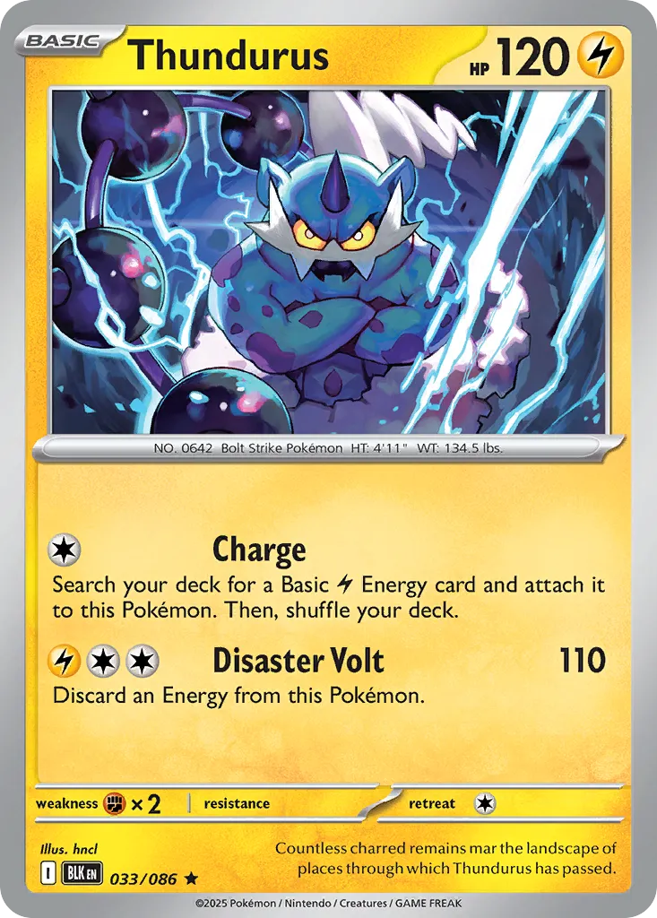 Thundurus — SV: Black Bolt — Pokémon