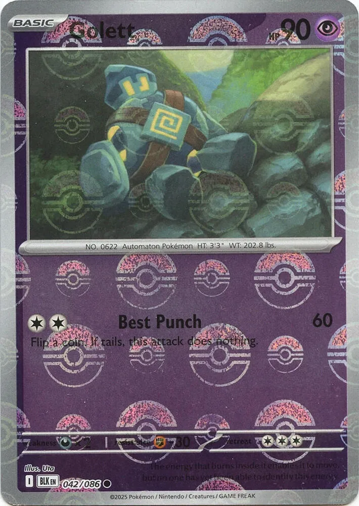 Golett — SV: Black Bolt — Pokémon
