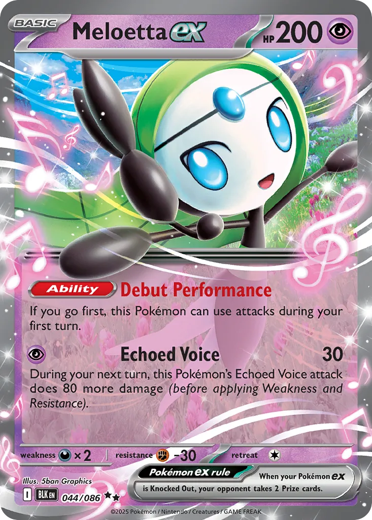 Meloetta ex — SV: Black Bolt — Pokémon