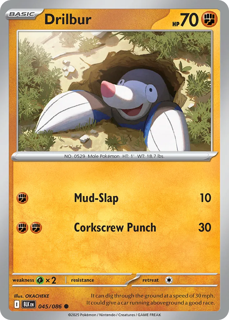 Drilbur — SV: Black Bolt — Pokémon