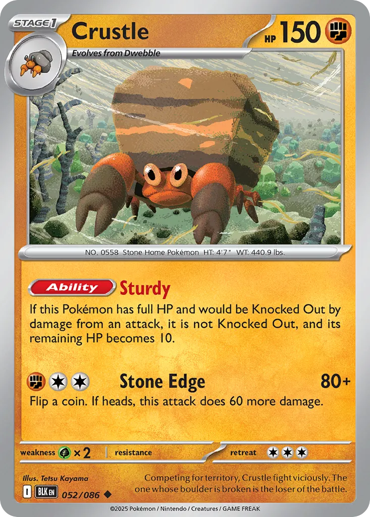 Crustle — SV: Black Bolt — Pokémon