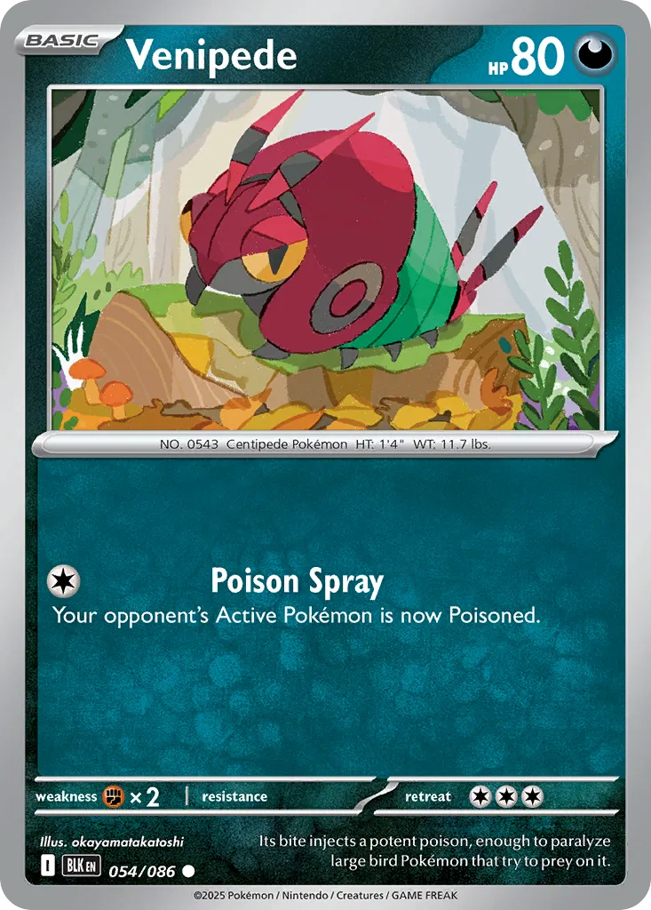 Venipede — SV: Black Bolt — Pokemon
