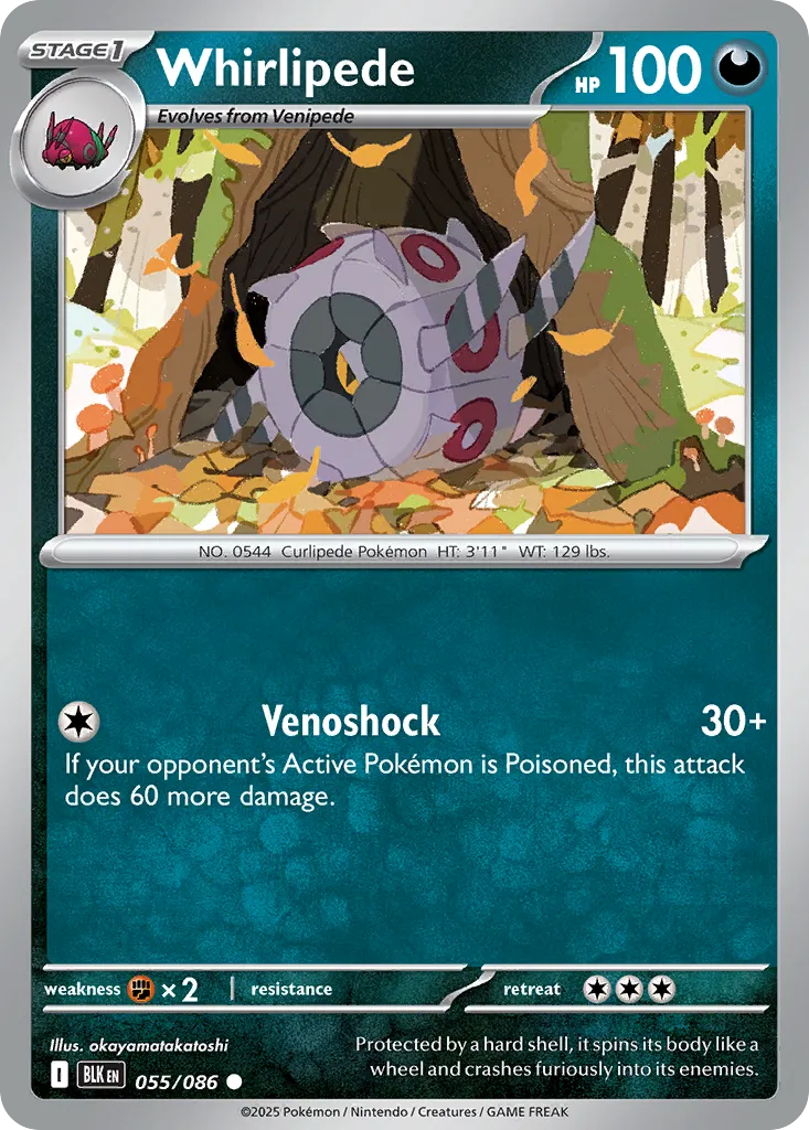 Whirlipede — SV: Black Bolt — Pokémon
