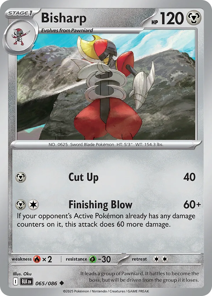 Bisharp — SV: Black Bolt — Pokemon