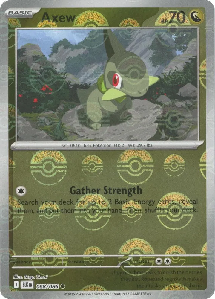 Axew — SV: Black Bolt — Pokemon