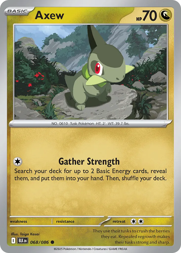 Axew — SV: Black Bolt — Pokémon