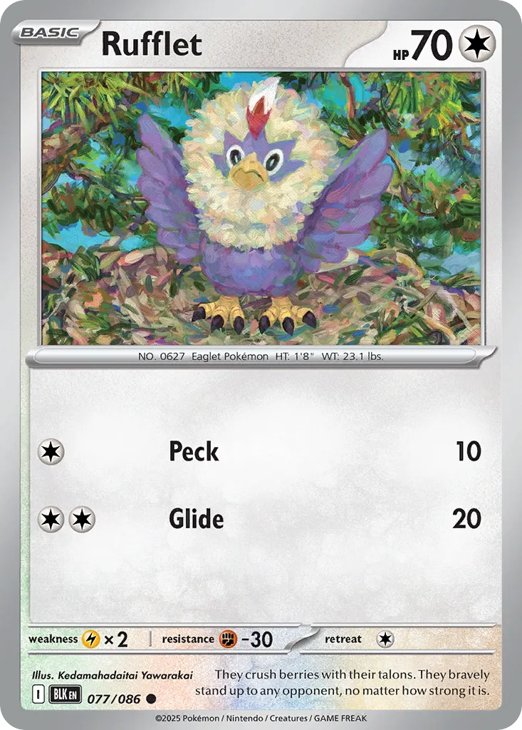 Rufflet — SV: Black Bolt — Pokémon