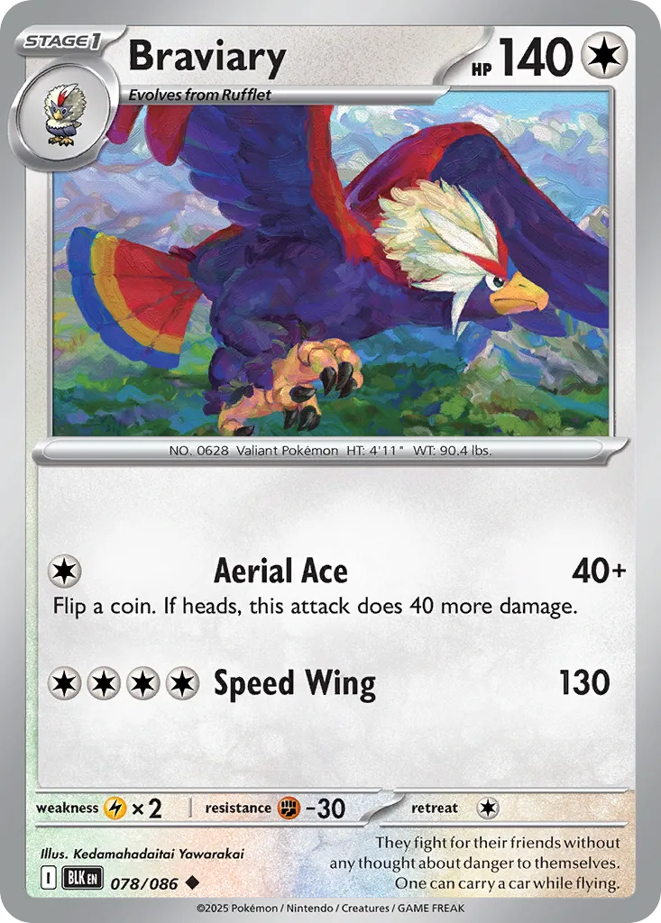 Braviary — SV: Black Bolt — Pokémon