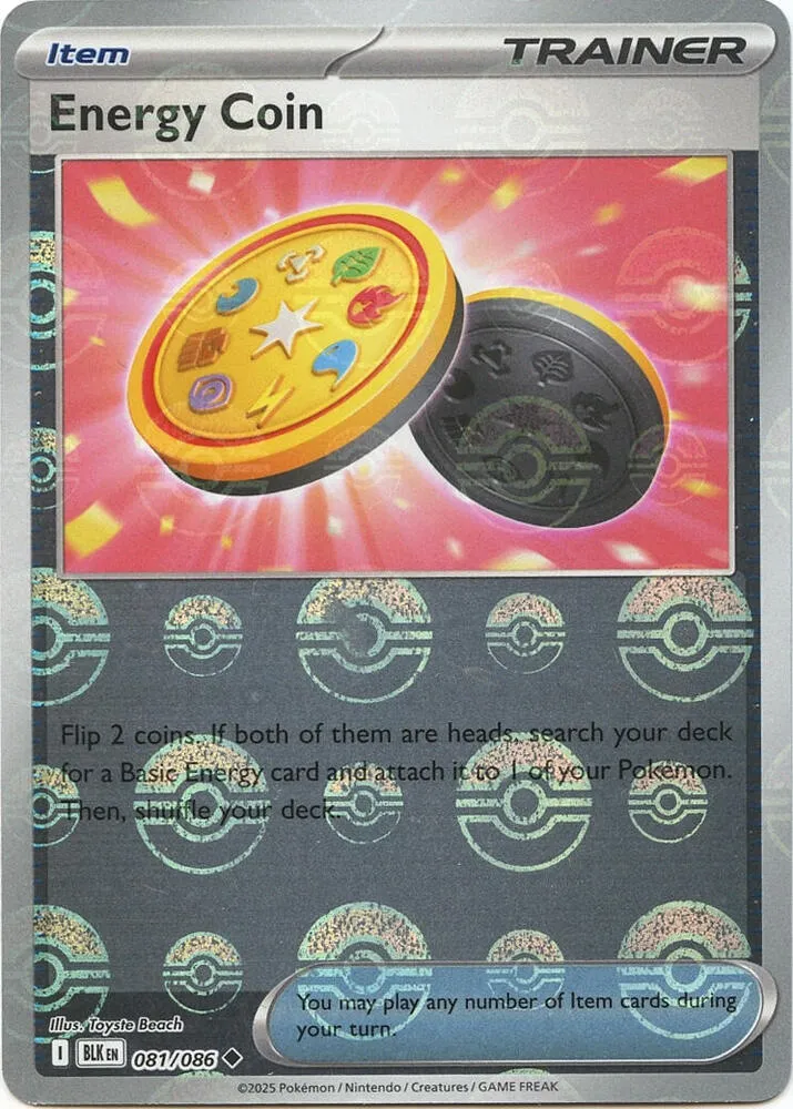 Energy Coin — SV: Black Bolt — Pokémon