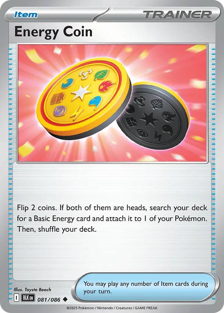 Energy Coin — SV: Black Bolt — Pokémon