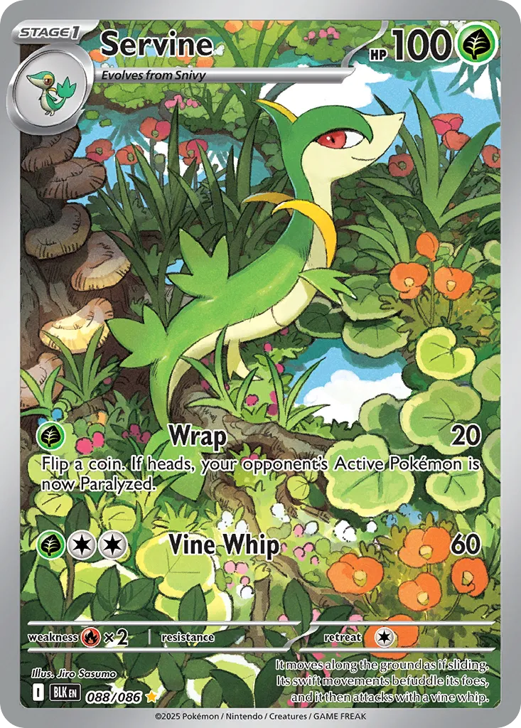 Servine — SV: Black Bolt — Pokémon