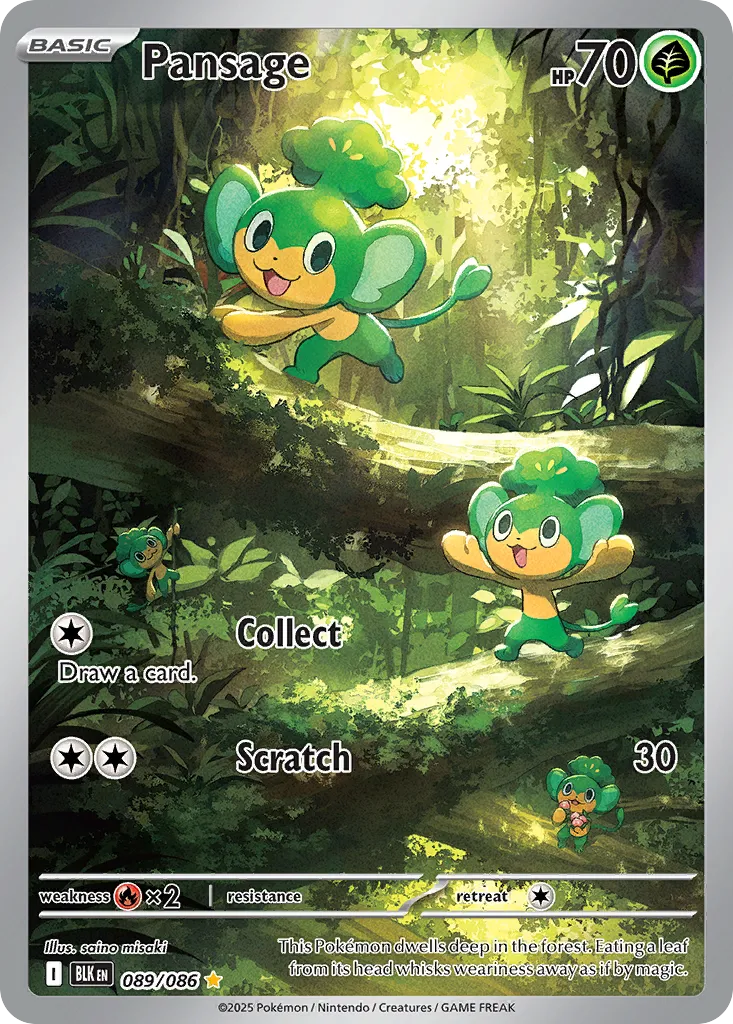 Pansage — SV: Black Bolt — Pokemon