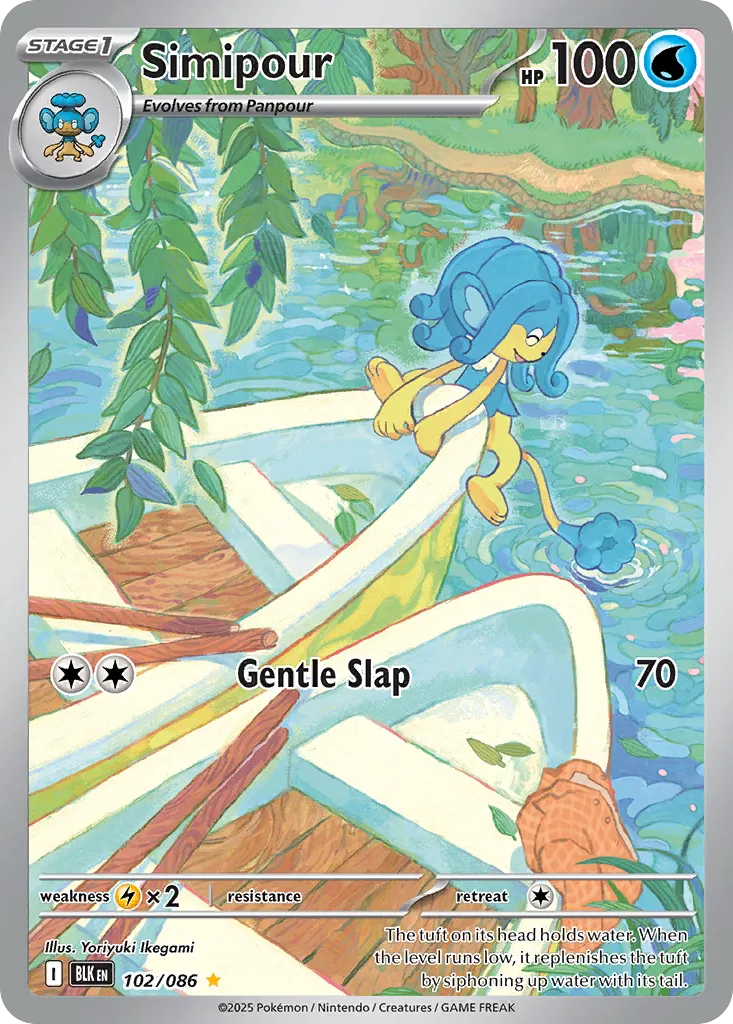 Simipour — SV: Black Bolt — Pokémon