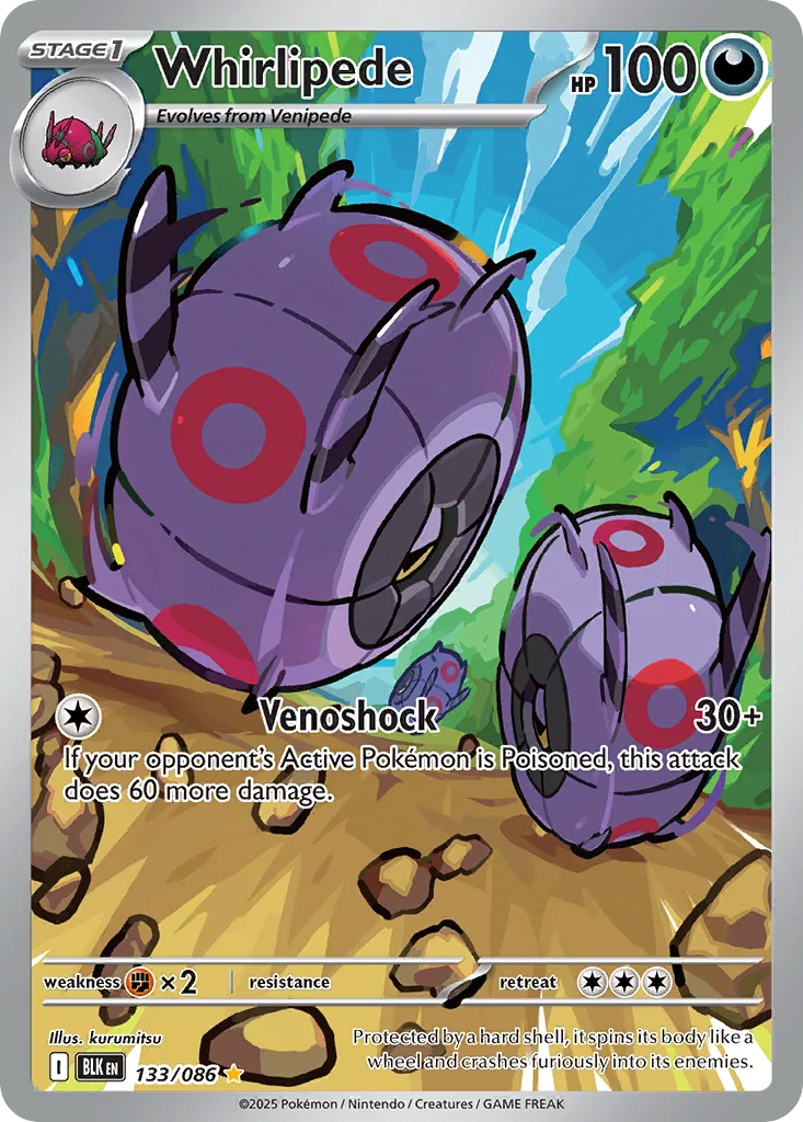 Whirlipede — SV: Black Bolt — Pokémon