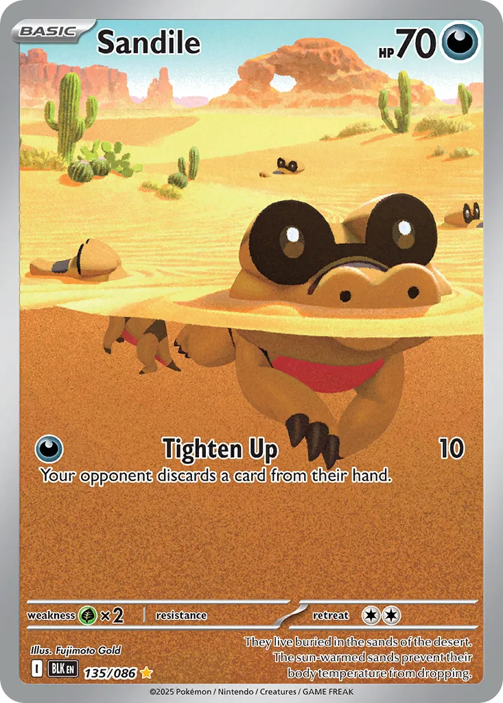 Sandile — SV: Black Bolt — Pokémon