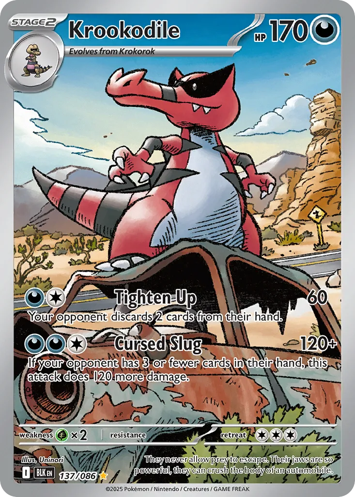Krookodile — SV: Black Bolt — Pokemon