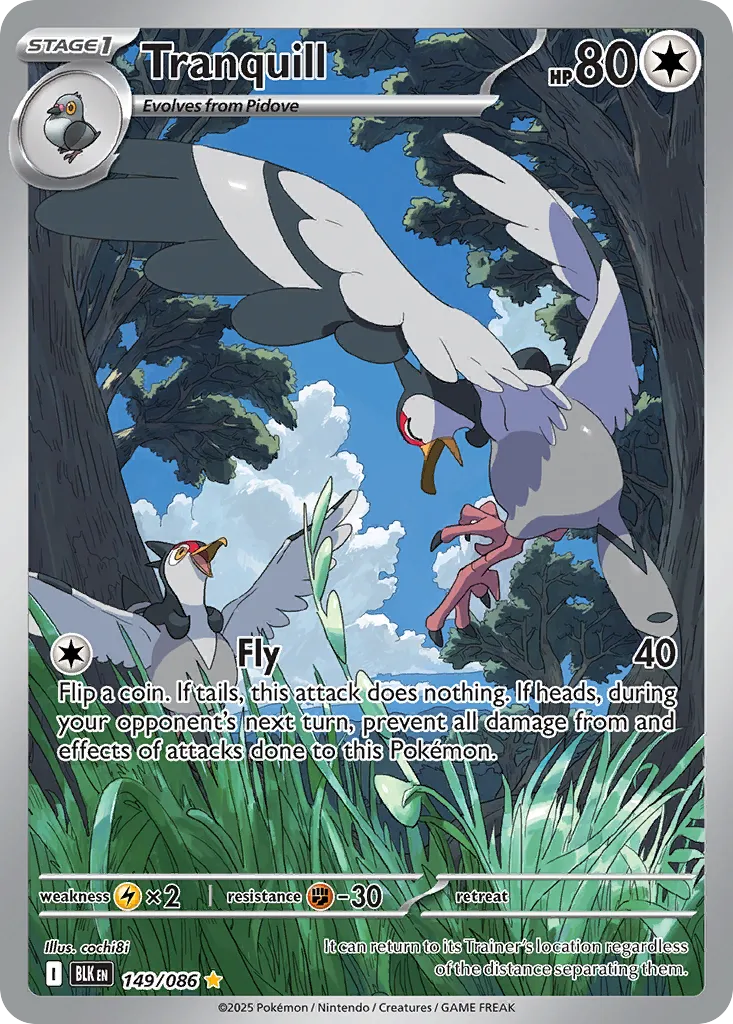 Tranquill — SV: Black Bolt — Pokemon