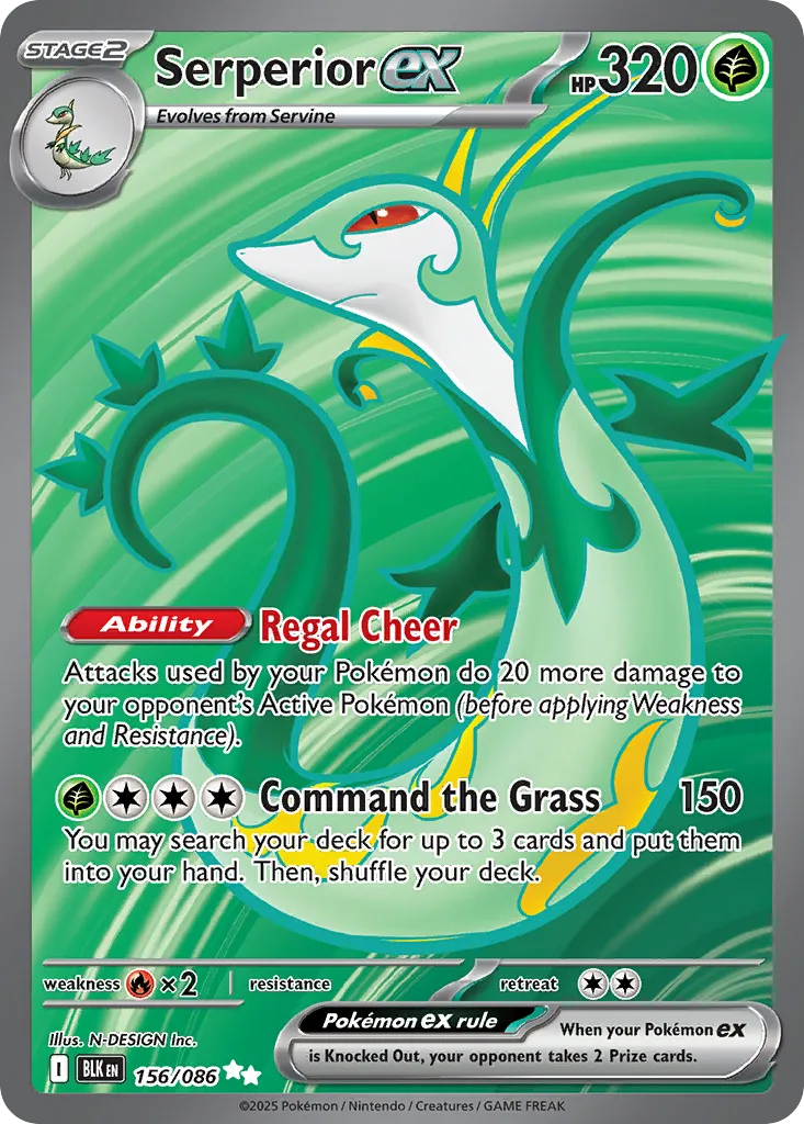 Serperior ex — SV: Black Bolt — Pokémon