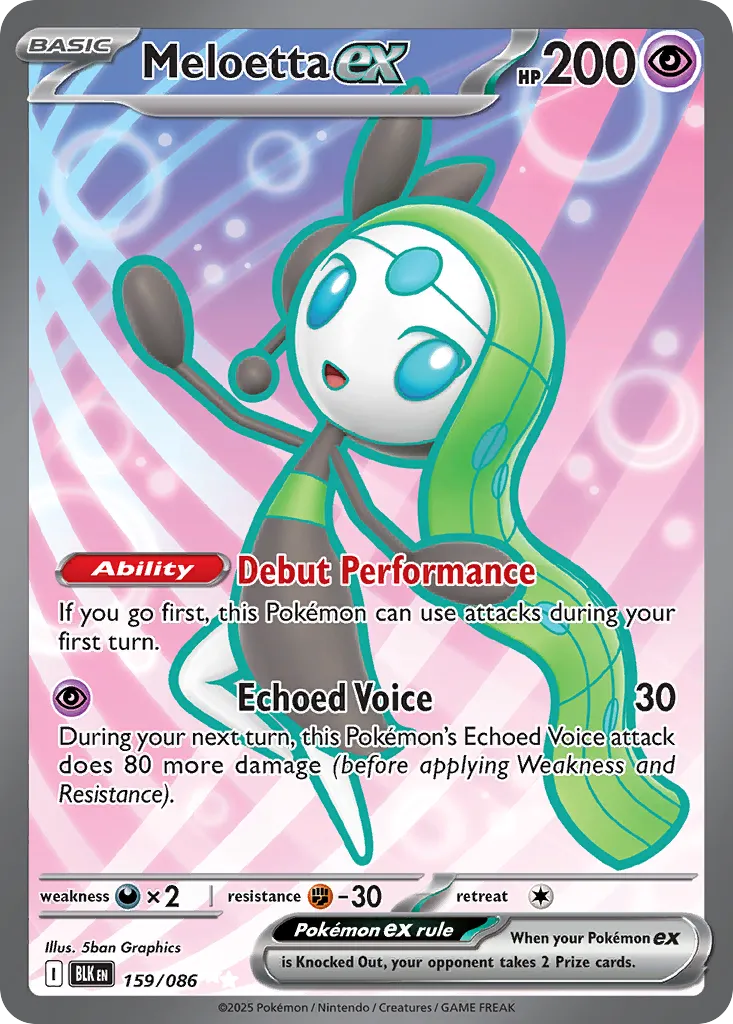 Meloetta ex — SV: Black Bolt — Pokémon