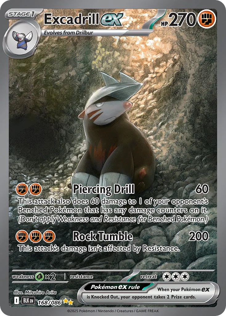 Excadrill ex — SV: Black Bolt — Pokémon