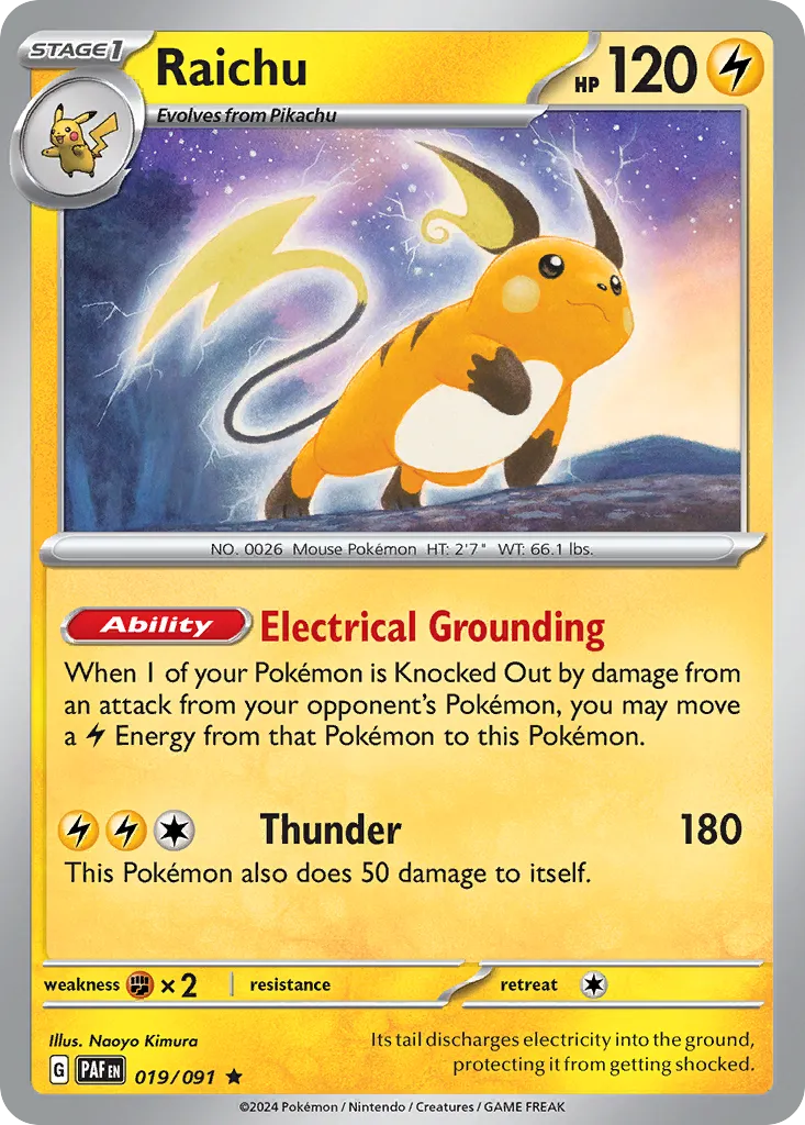 Raichu — SV: Paldean Fates — Pokémon