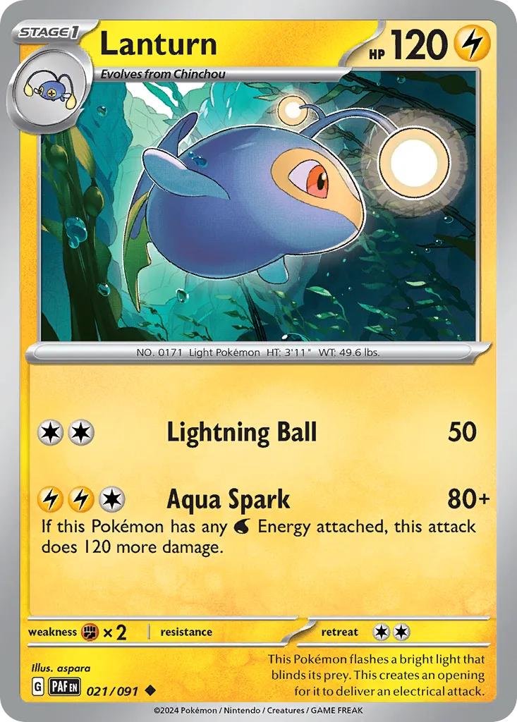 Lanturn — SV: Paldean Fates — Pokémon