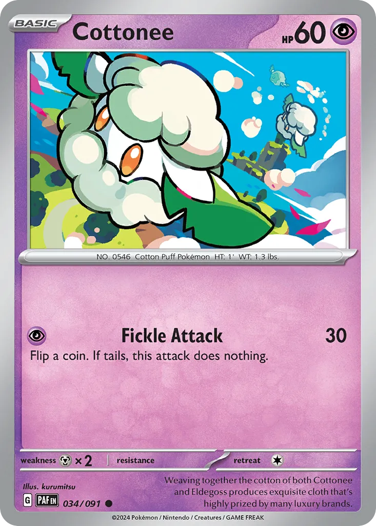 Cottonee — SV: Paldean Fates — Pokémon