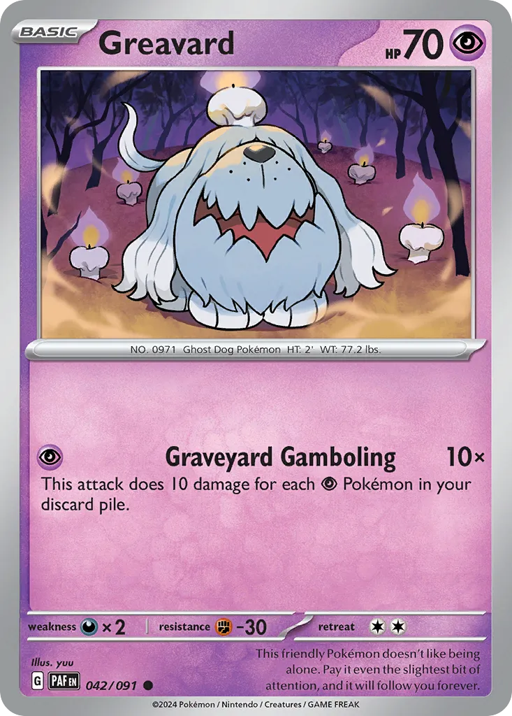 Greavard — SV: Paldean Fates — Pokémon
