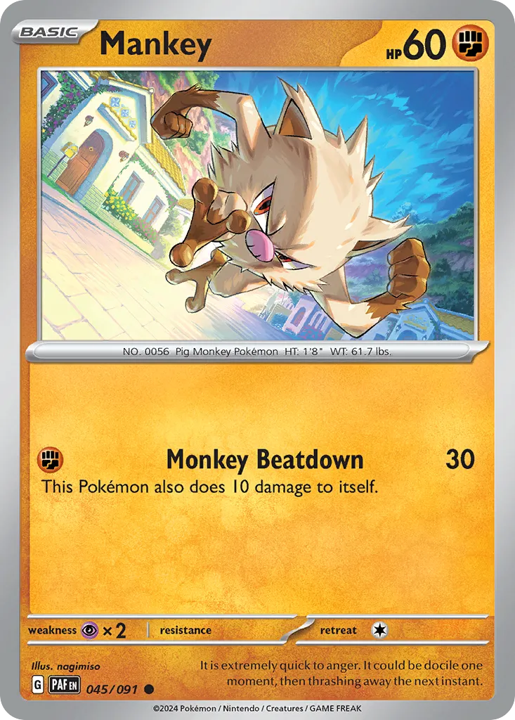 Mankey — SV: Paldean Fates — Pokémon