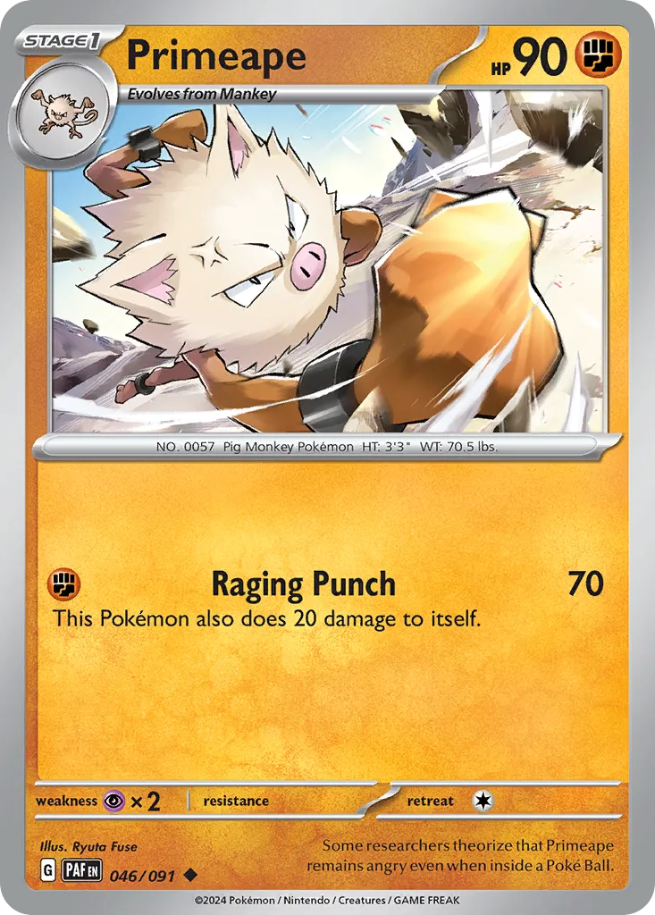 Primeape — SV: Paldean Fates — Pokémon