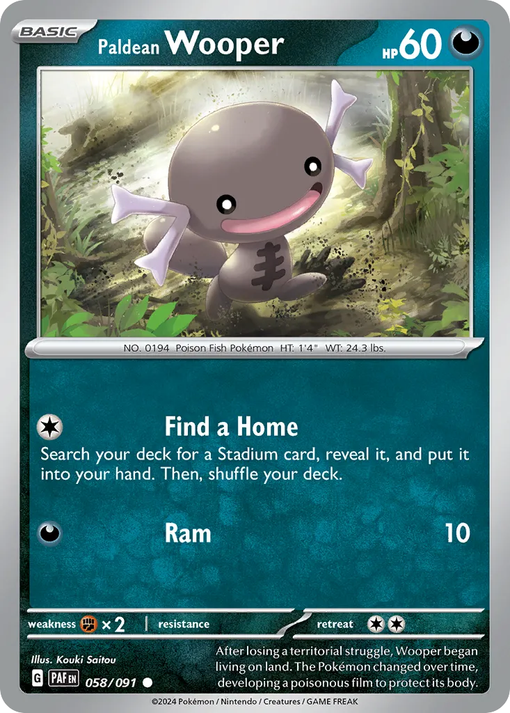 Paldean Wooper — SV: Paldean Fates — Pokémon