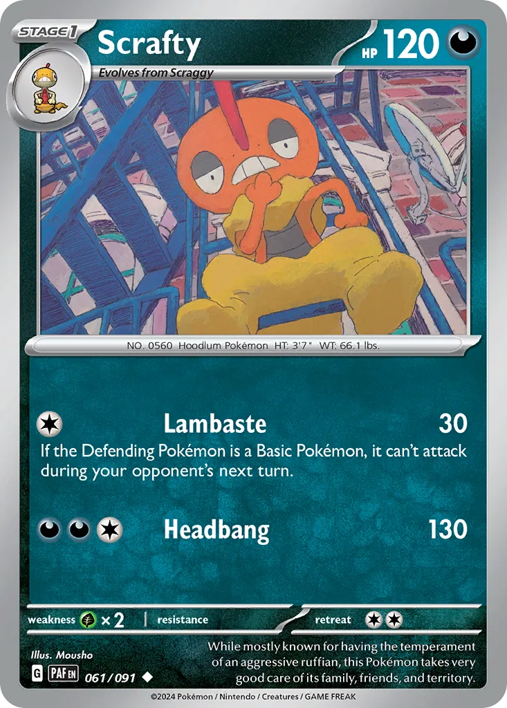 Scrafty — SV: Paldean Fates — Pokémon