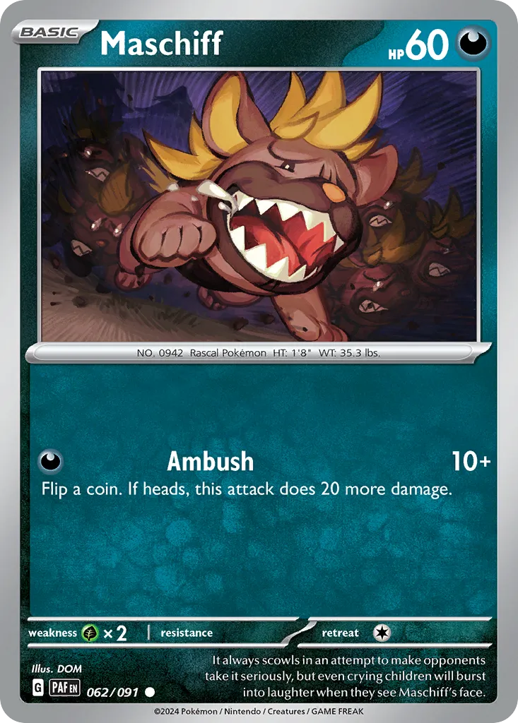 Maschiff — SV: Paldean Fates — Pokémon