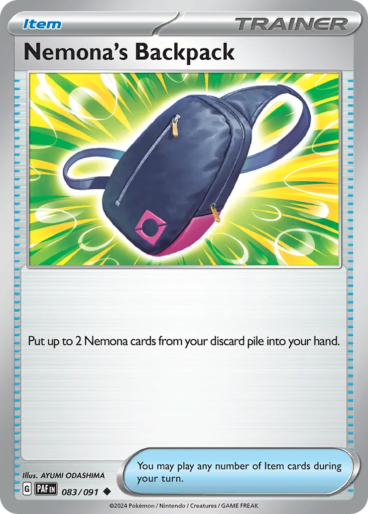 Nemona's Backpack — SV: Paldean Fates — Pokémon