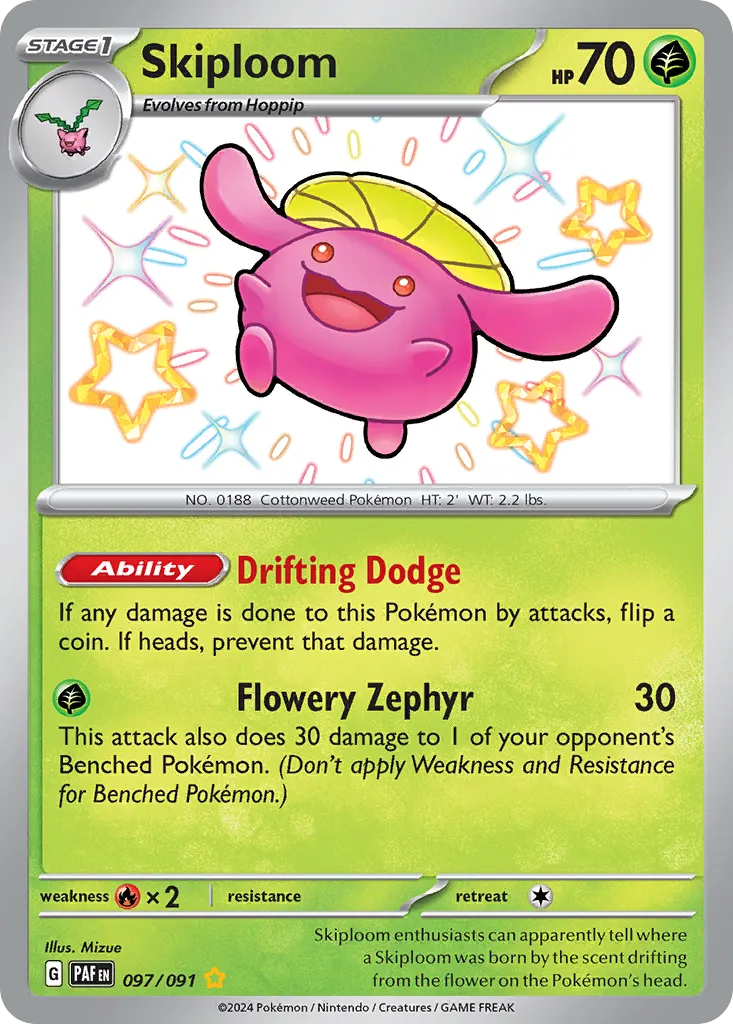 Skiploom — SV: Paldean Fates — Pokemon