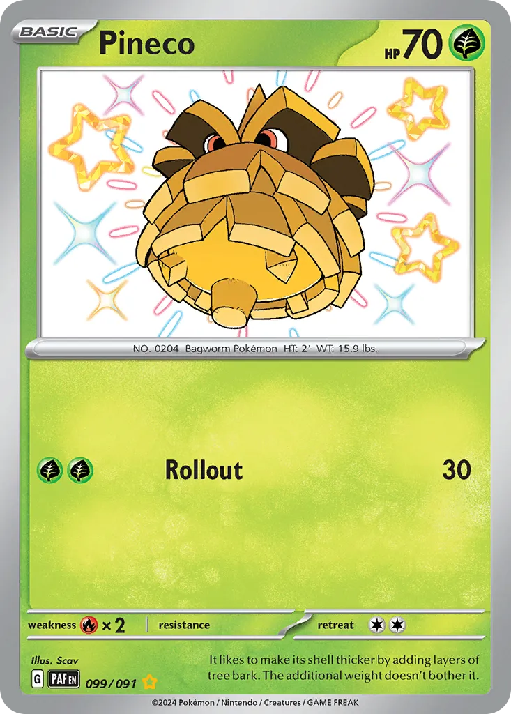 Pineco — SV: Paldean Fates — Pokemon