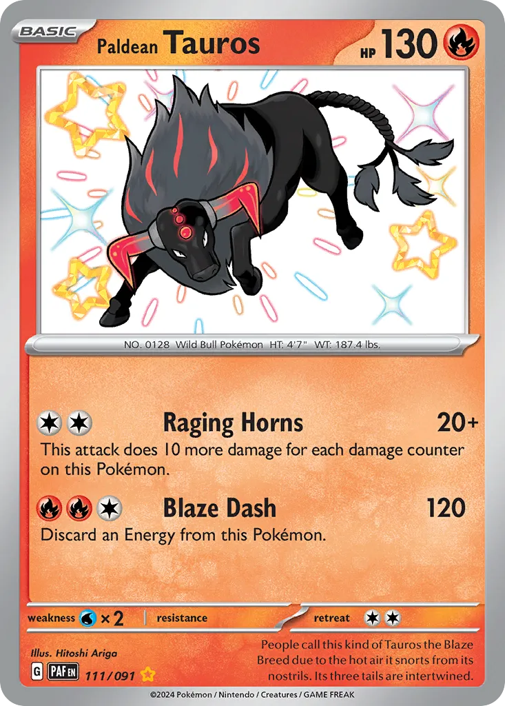 Tauros de Paldea — SV: Paldean Fates — Pokémon
