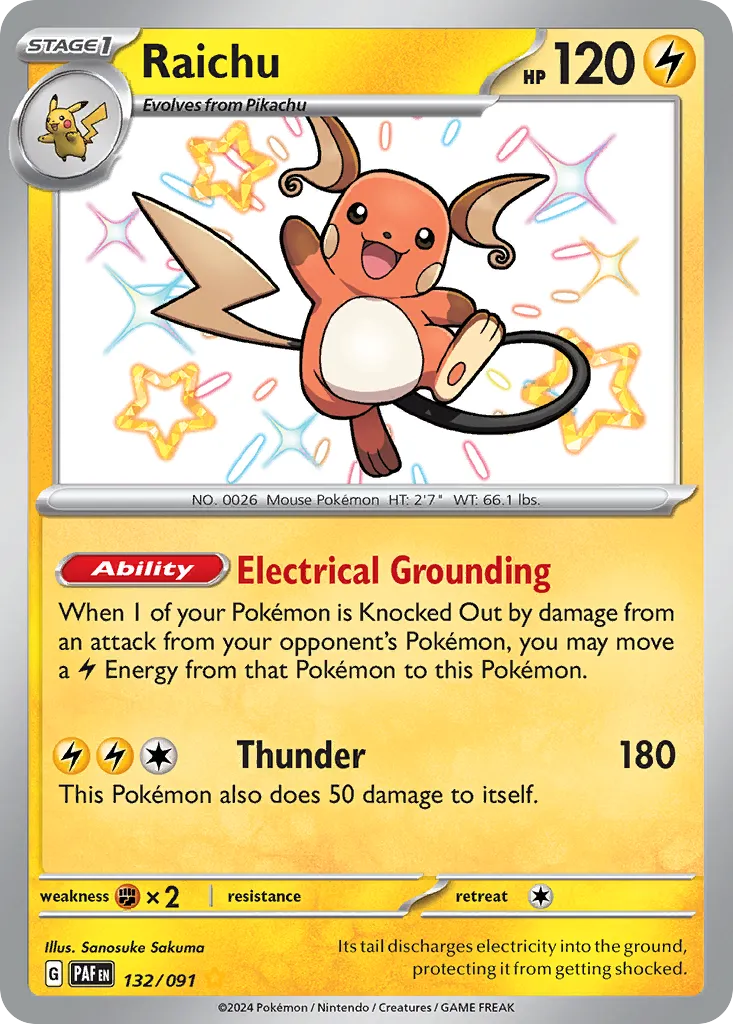 Raichu — SV: Paldean Fates — Pokémon