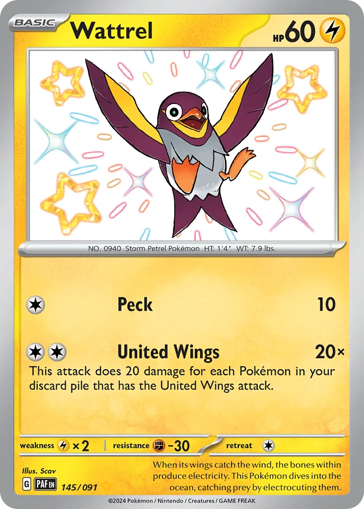 Wattrel — SV: Paldean Fates — Pokémon