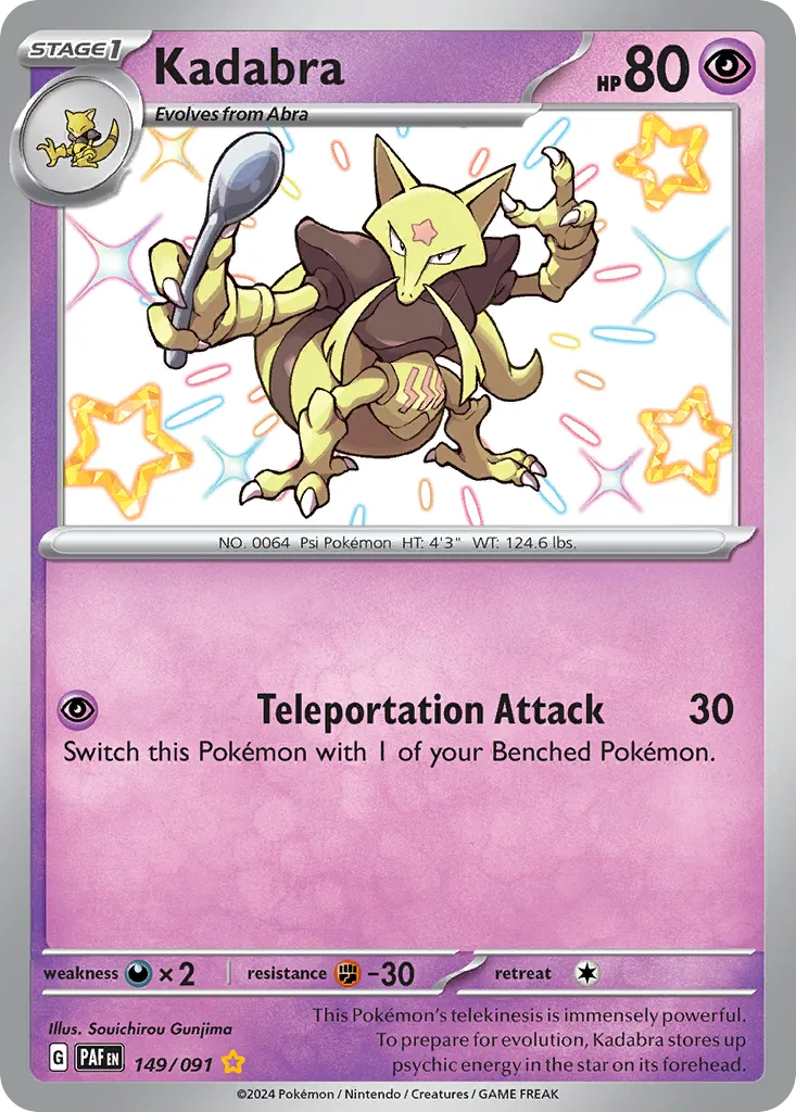 Kadabra — SV: Paldean Fates — Pokémon