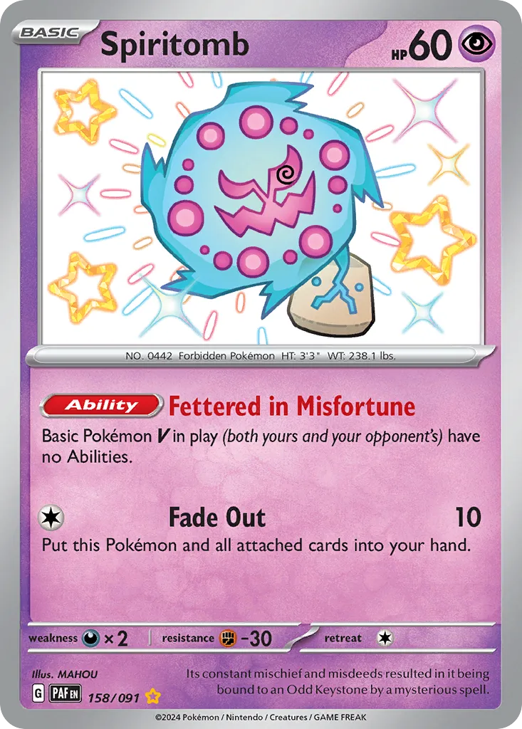 Spiritomb — SV: Paldean Fates — Pokémon