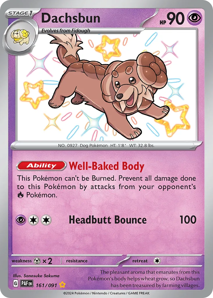 Dachsbun — SV: Paldean Fates — Pokémon