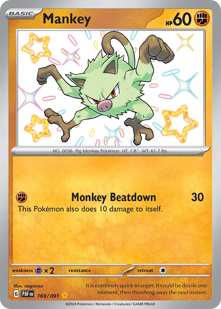 Mankey — SV: Paldean Fates — Pokemon