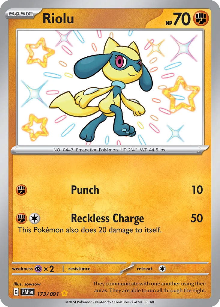 Riolu — SV: Paldean Fates — Pokemon