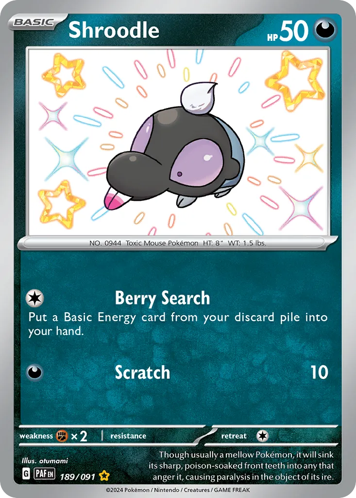 Shroodle — SV: Paldean Fates — Pokémon