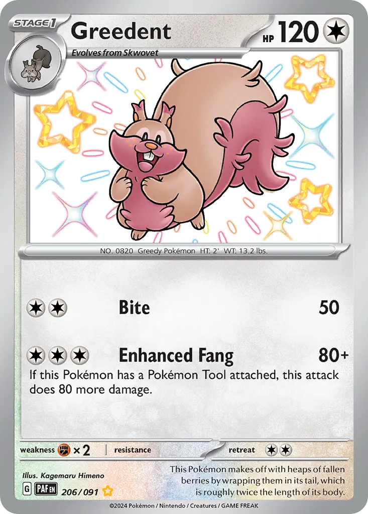 Greedent — SV: Paldean Fates — Pokémon