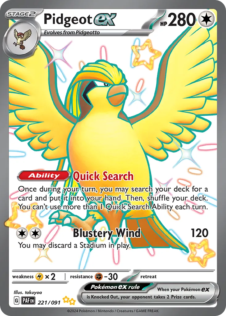 Pidgeot ex — SV: Paldean Fates — Pokémon