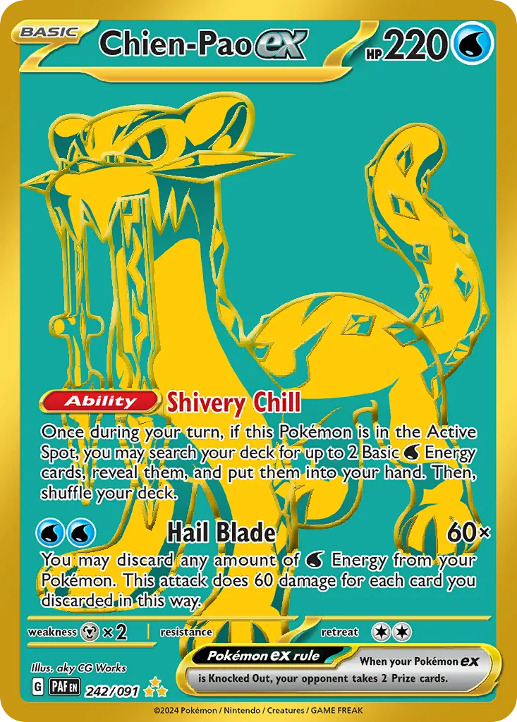 Chien-Pao ex from SV: Paldean Fates - Pokemon