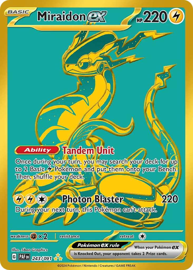 Miraidon ex — SV: Paldean Fates — Pokémon